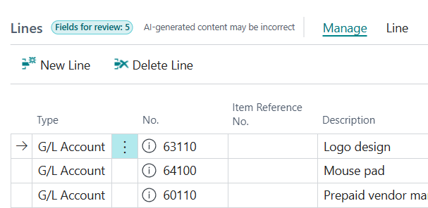 Agent shows hints about how many fields to review
