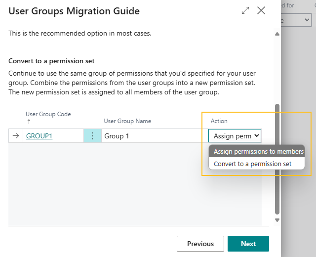 User Groups Migration Guide page