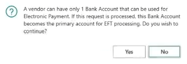 Confirmation dialog box