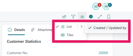 New switch on lists