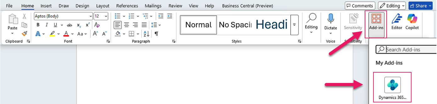Word Add-in