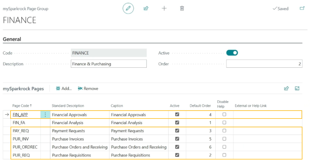 mySparkrock Page Group page Payment and Purchase pages