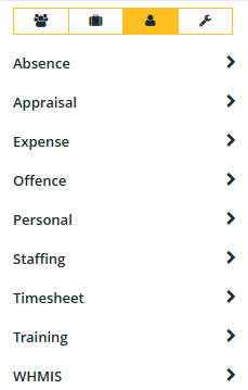 Employee tab