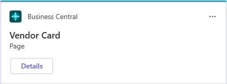 Image montrant une fiche dans Teams lorsque le r&eacute;sum&eacute; d&rsquo;enregistrement est d&eacute;sactiv&eacute;.