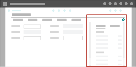 Affiche la position du r&eacute;capitulatif dans le client Web
