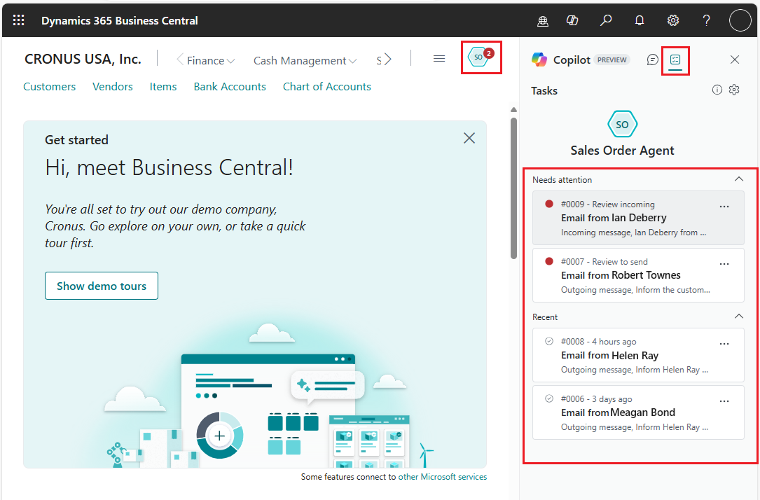Affiche la vue des tâches avec les étapes Affiche la vue des tâches avec les étapes