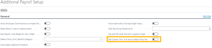 D&eacute;finir la dimension personnalis&eacute;e 4 sur le n&deg; d'entr&eacute;e de d&eacute;tail des heures
