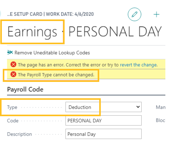 Avertissements d'erreur