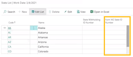 Champ d'identifiant d'&Eacute;tat