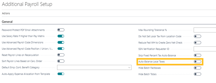 &Eacute;quilibrage automatique des taxes locales