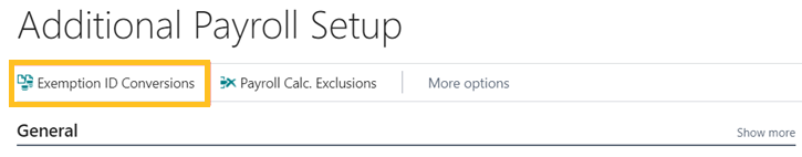 Conversions d'identifiant d'exemption