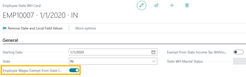 Salaires des employ&eacute;s exempt&eacute;s de l'imp&ocirc;t sur le revenu d'&Eacute;tat