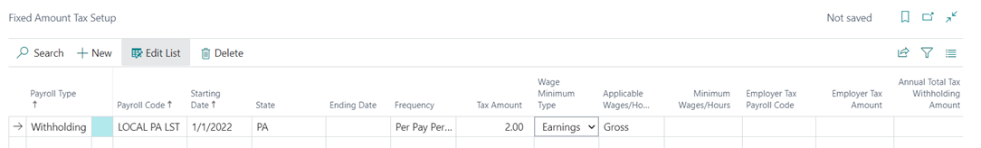 Champ ID utilisateur de la page de configuration de la paie