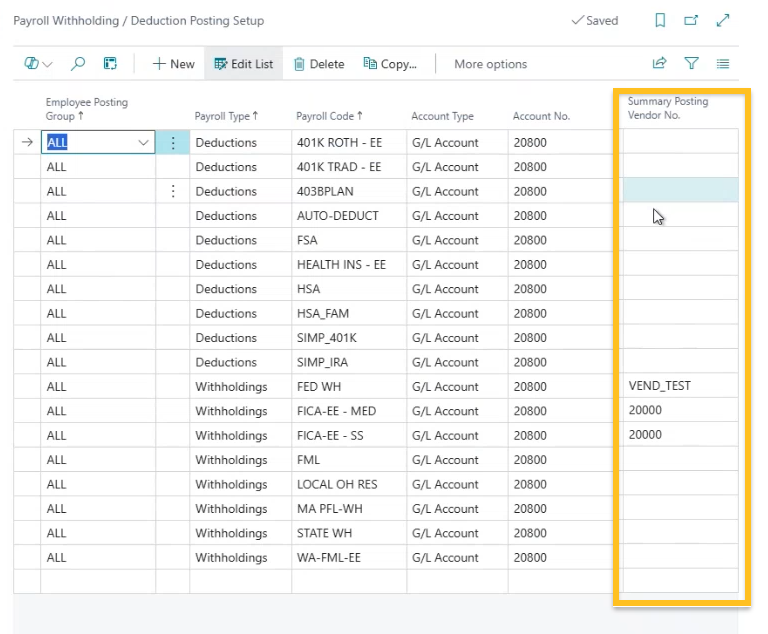 Page Param&eacute;trage du report des retenues / d&eacute;ductions de paie