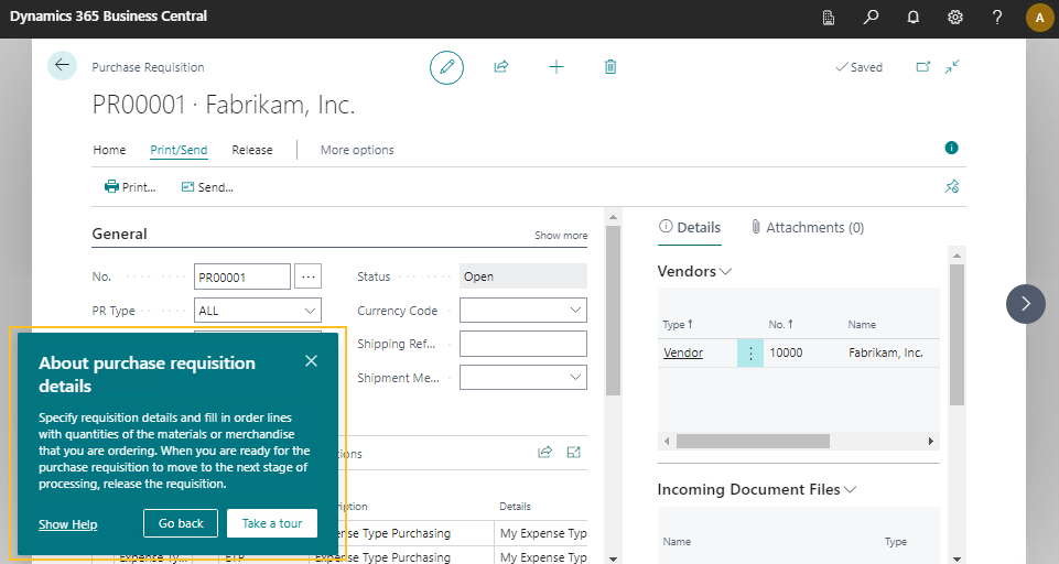 Exp&eacute;rience guid&eacute;e des demandes d'achat du Gestionnaire de d&eacute;partement des finances