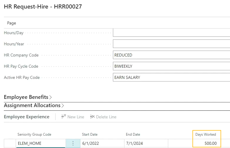 Page Demande RH-Embauche - champ Jours travaill&eacute;s