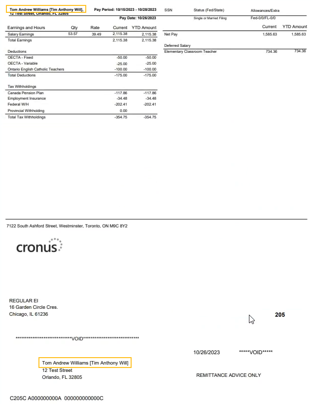 Pr&eacute;nom + Deuxi&egrave;me pr&eacute;nom + Nom de famille [Pr&eacute;nom pr&eacute;f&eacute;r&eacute; + Pr&eacute;nom interm&eacute;diaire pr&eacute;f&eacute;r&eacute; + Nom de famille pr&eacute;f&eacute;r&eacute;] Exemple