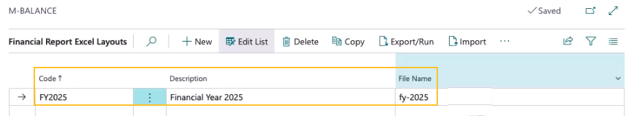 Page Mises en page Excel des rapports financiers