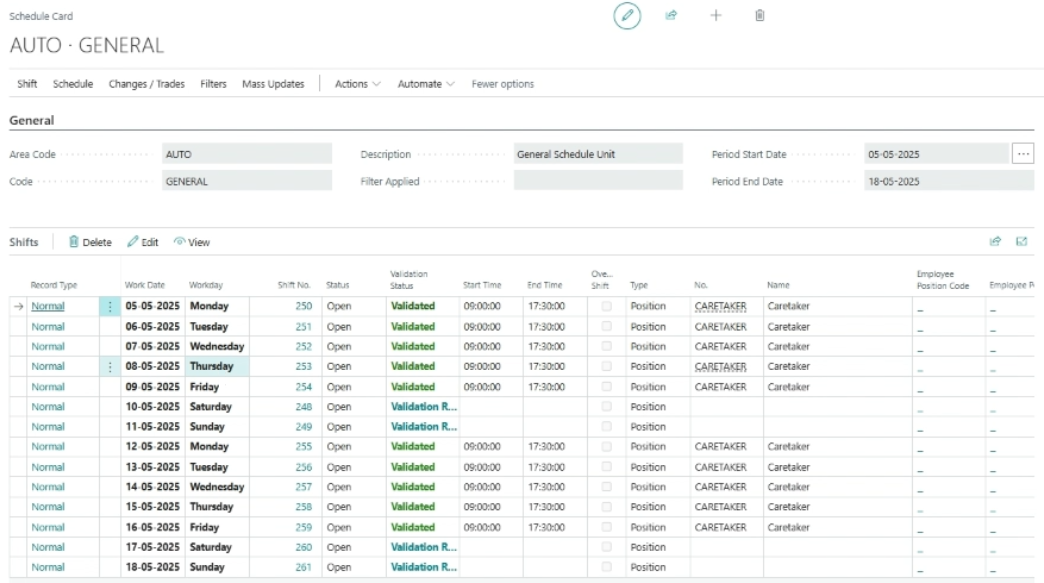 Page Fiche de planification du lundi au dimanche