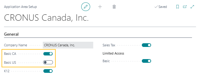 Configuration de la zone d'application