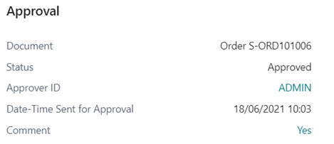 R&eacute;capitulatif Approbation - Statut Approuv&eacute;